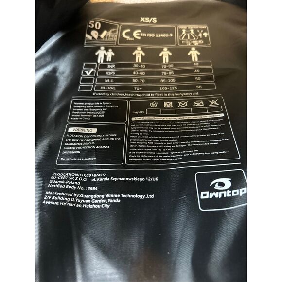 Owntop Buoyancy Aid Vest Size XL - Picture 4 of 5